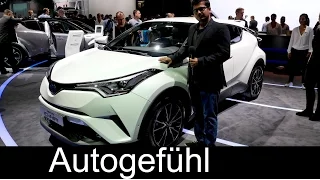 Toyota C-HR crossover hybrid first Exterior/Interior review Paris Motor Show