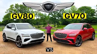 SIMILAR SIBLINGS! -- 2026 Genesis GV80 vs. 2026 Genesis GV70: Comparison