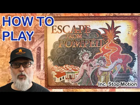 Escape from Pompeii | Board Game | How to Play | Kickstarter Preview | Exekias Games