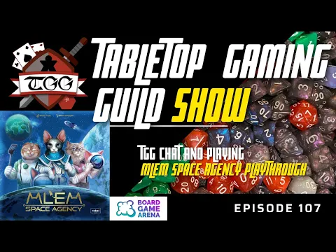 Tabletop Gaming Guild Show: MLEM Space Agency Playthrough on Board Game Arena