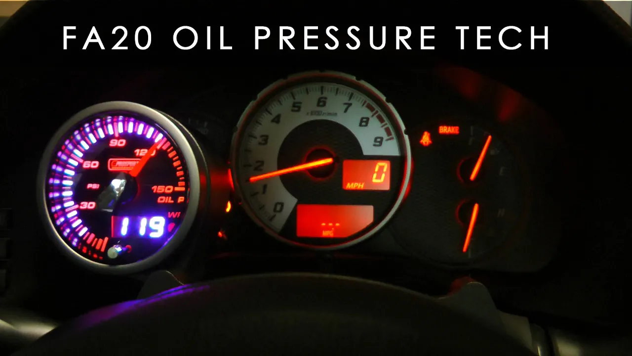 FRS - BRZ Oil Pressure and Temperature Tech FA20