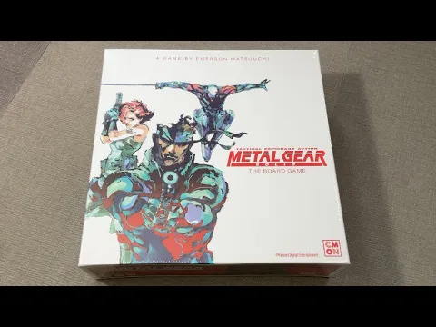 The Discriminating Gamer: Metal Gear Solid: The Board Game unboxing with Ray