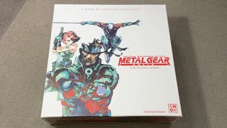 The Discriminating Gamer: Metal Gear Solid: The Board Game unboxing with Ray