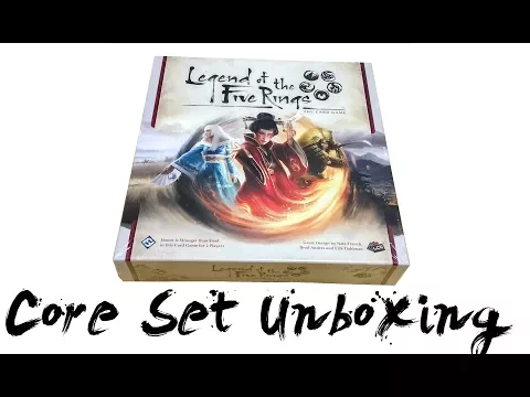 Legend of the Five Rings (Fantasy Flight Games) Core Set Unboxing and Overview - Imperial Chronicle