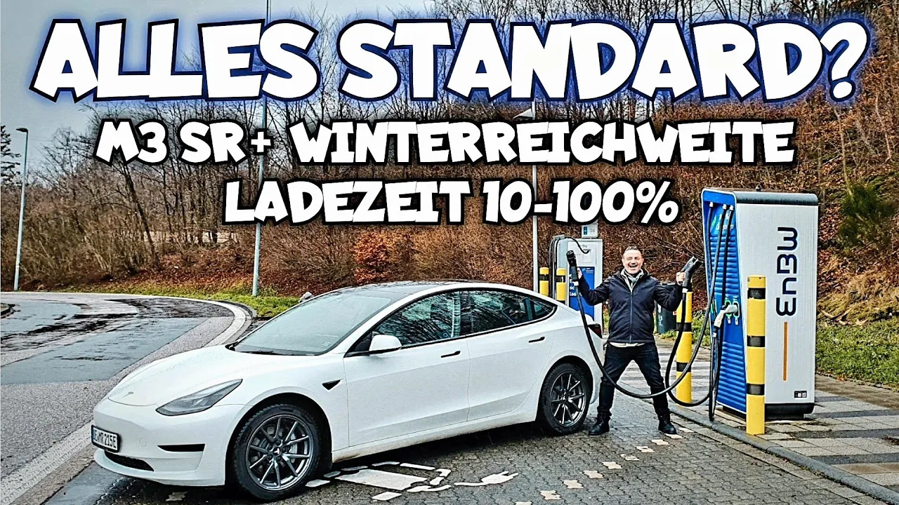 Tesla Model3 Standard Range Winterreichweite Ladezeit 10-100%