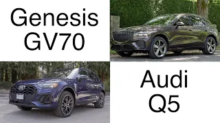 Audi Q5 VS Genesis GV70 comparison  The newbie takes on the best seller.