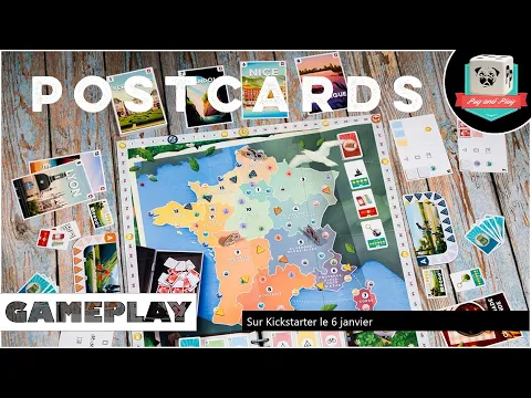 Postcards (Fenrir Boardgames) - S'endormir à vélo, c'est très rare.