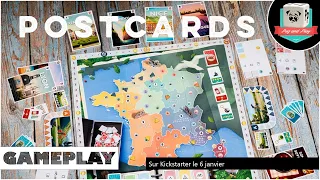 Postcards (Fenrir Boardgames) - S'endormir à vélo, c'est très rare.