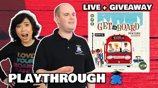 Get on Board: New York & London - LIVE Playthrough Board Game & Australia Giveway