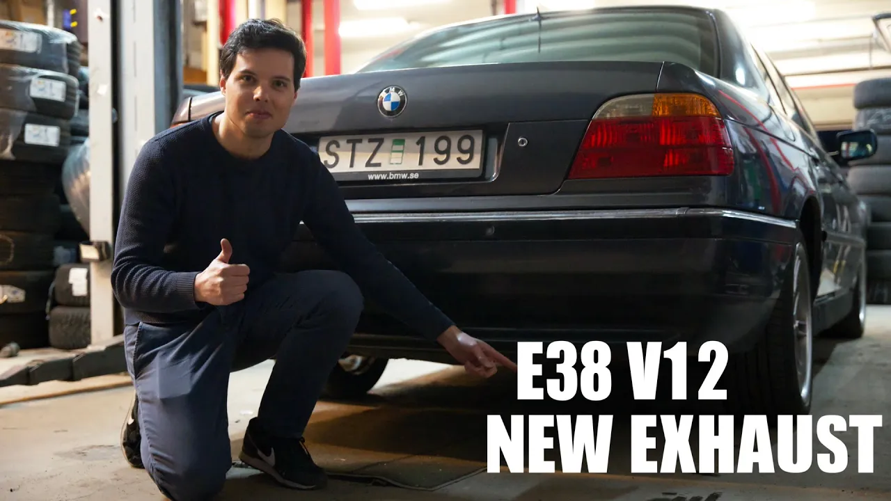 BMW E38 750i V12 – så låter den med nytt avgassystem!