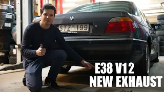 BMW E38 750i V12 – så låter den med nytt avgassystem!