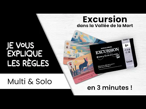 Je vous explique EXCURSION en 3 minutes