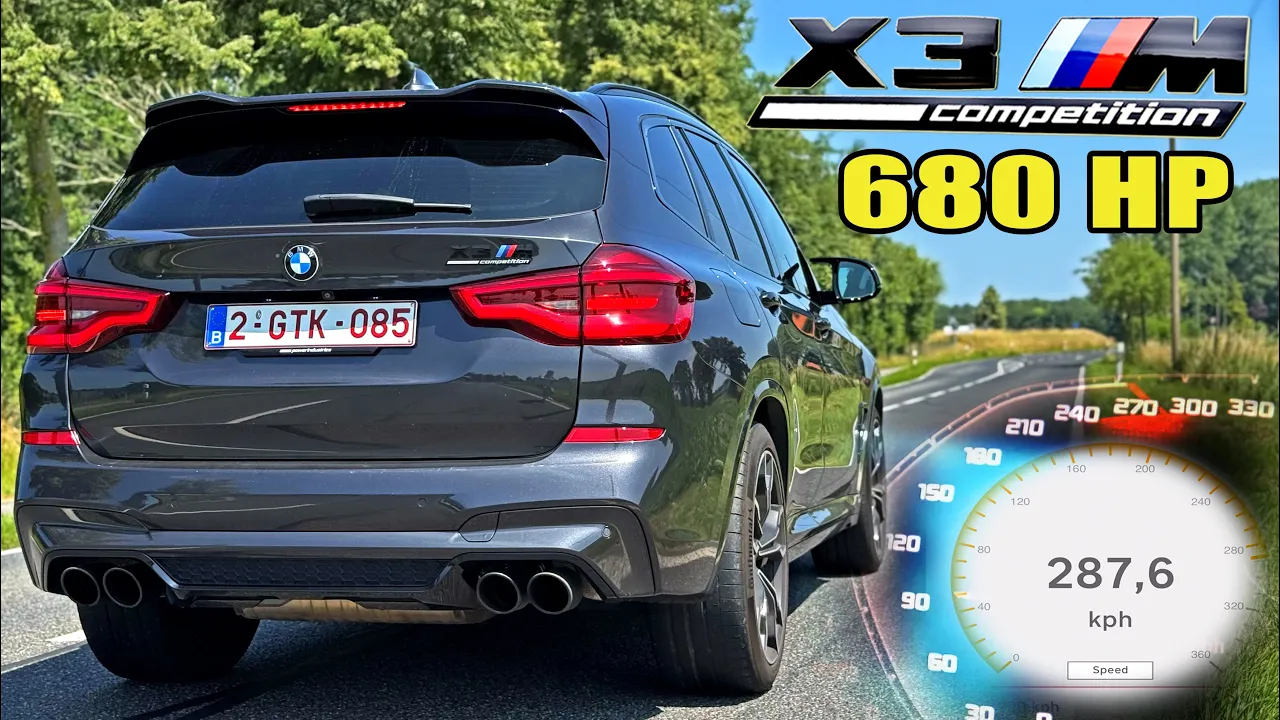 680HP BMW X3M Competition // 0-100 100-200 & RWD MODE!!