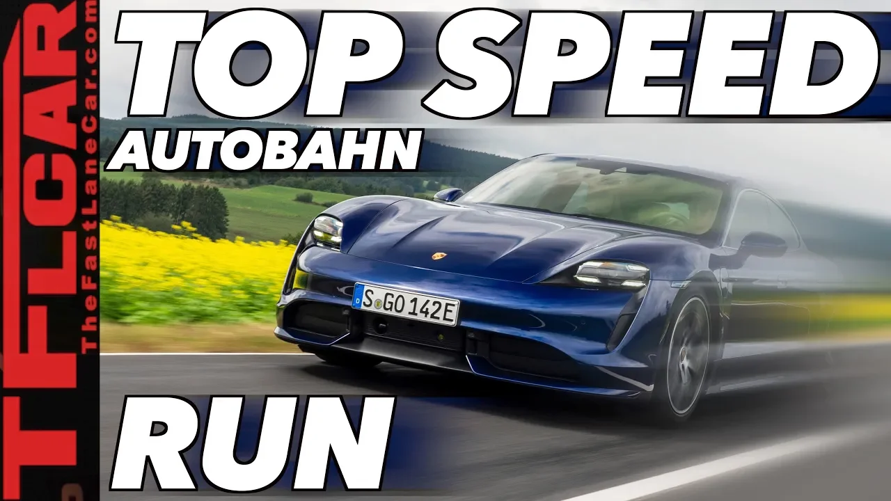 What's The New Porsche Taycan Turbo's REAL Top Speed? We Find Out On The Autobahn!