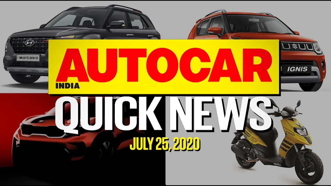 Hyundai Venue iMT, BS6 TVS Scooty Zest 110 and Kia Sonet teaser | Quick News | Autocar India