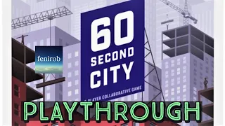 60 Second City Board Game | Playthrough