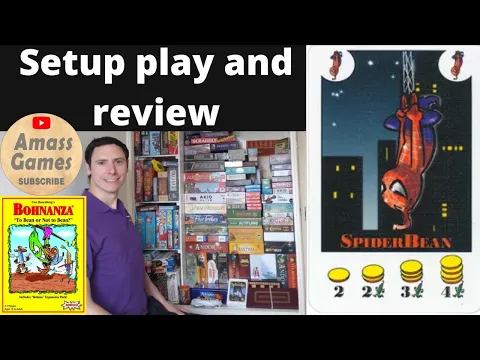 Spiderbeans Bohnanza promo Spider-Man board game card game AmassGames Amigo party fun Marvel #games