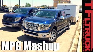 2016 Nissan Titan XD Gas vs Diesel, Towing vs Empty Highway MPG Review