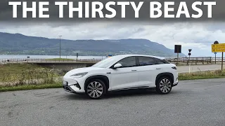 BYD Sealion 7 93 kWh AWD range test in summer