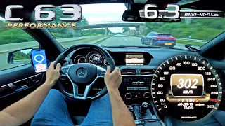 10 minutes of AMG HEAVEN! // C63 AMG PERFORMANCE W204 on AUTOBAHN!