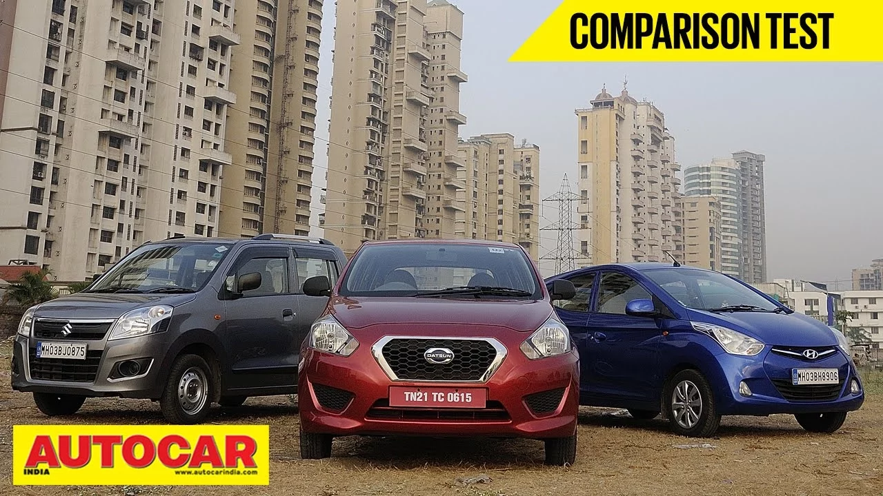 Datsun Go Vs Hyundai Eon Vs Maruti Wagon R | Comparison Test | Autocar India