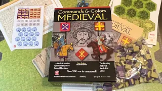 Commands & Colors: Medieval (GMT) - Unbox, First Look, CDG Solo, Tour of C&C and Much Much More!