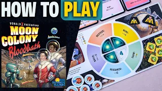 Moon Colony Bloodbath | How to Play | Learn to Play in 10 Minutes! | Engine Building Board Game