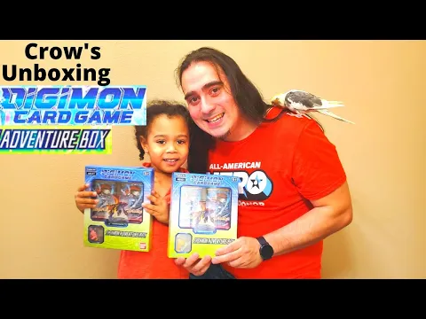 Crow's unboxing Digimon card game Adventure box AB-01