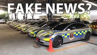Thai police will use 7 Model 3 Performance