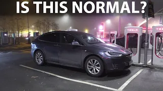 Tesla Model X 75D with slow supercharging