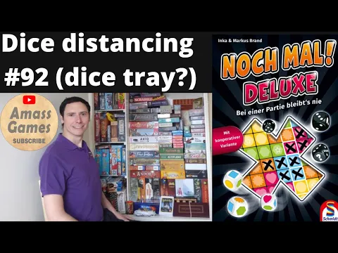 Noch Mal! Deluxe Dice distancing #92 AmassGames Do you need a dice tray? Roll Write board game
