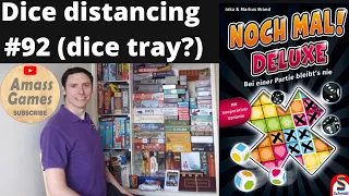 Noch Mal! Deluxe Dice distancing #92 AmassGames Do you need a dice tray? Roll Write board game