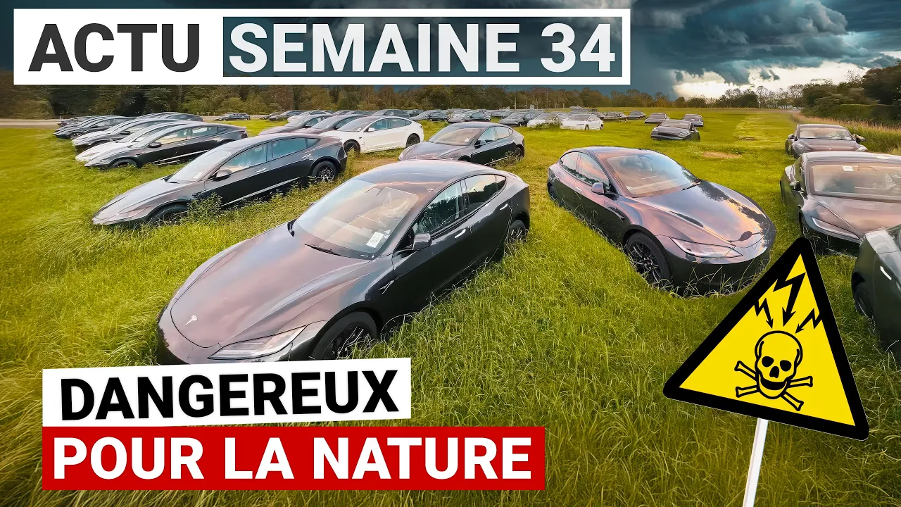 Des Tesla neuves abandonnées sur un terrain vague !!