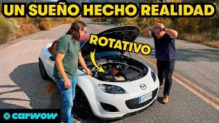 ESTE GENIO HA METIDO UN MOTOR ROTATIVO EN UN MAZDA MX-5; BIENVENIDOS AL MAZDA MX-R