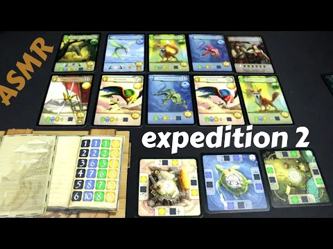 ASMR Solo Board Game Playthrough - MONSTER EXPEDITION expedition 2