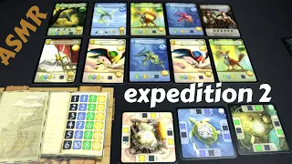 ASMR Solo Board Game Playthrough - MONSTER EXPEDITION expedition 2