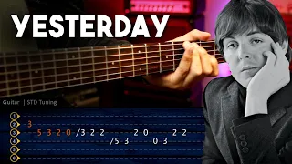YESTERDAY - The Beatles Guitar Tutorial TAB | Cover Guitarra Christianvib