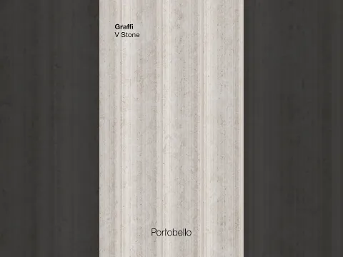 Revestimento Interno Pedra Acetinado 45x120cm V Stone Off White Graffi Portobello