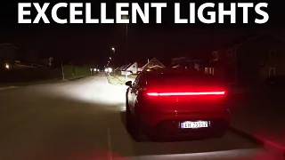 Porsche Macan 4 headlights test
