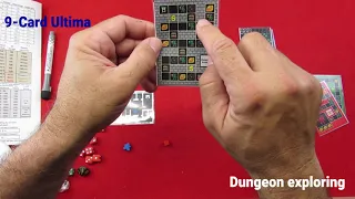 9-Card Ultima - Dungeon intro, movement and combat
