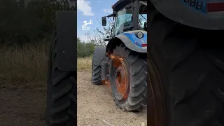 Just make sure that you're standing well away! 😅🚜 #tractor #process #vehicle