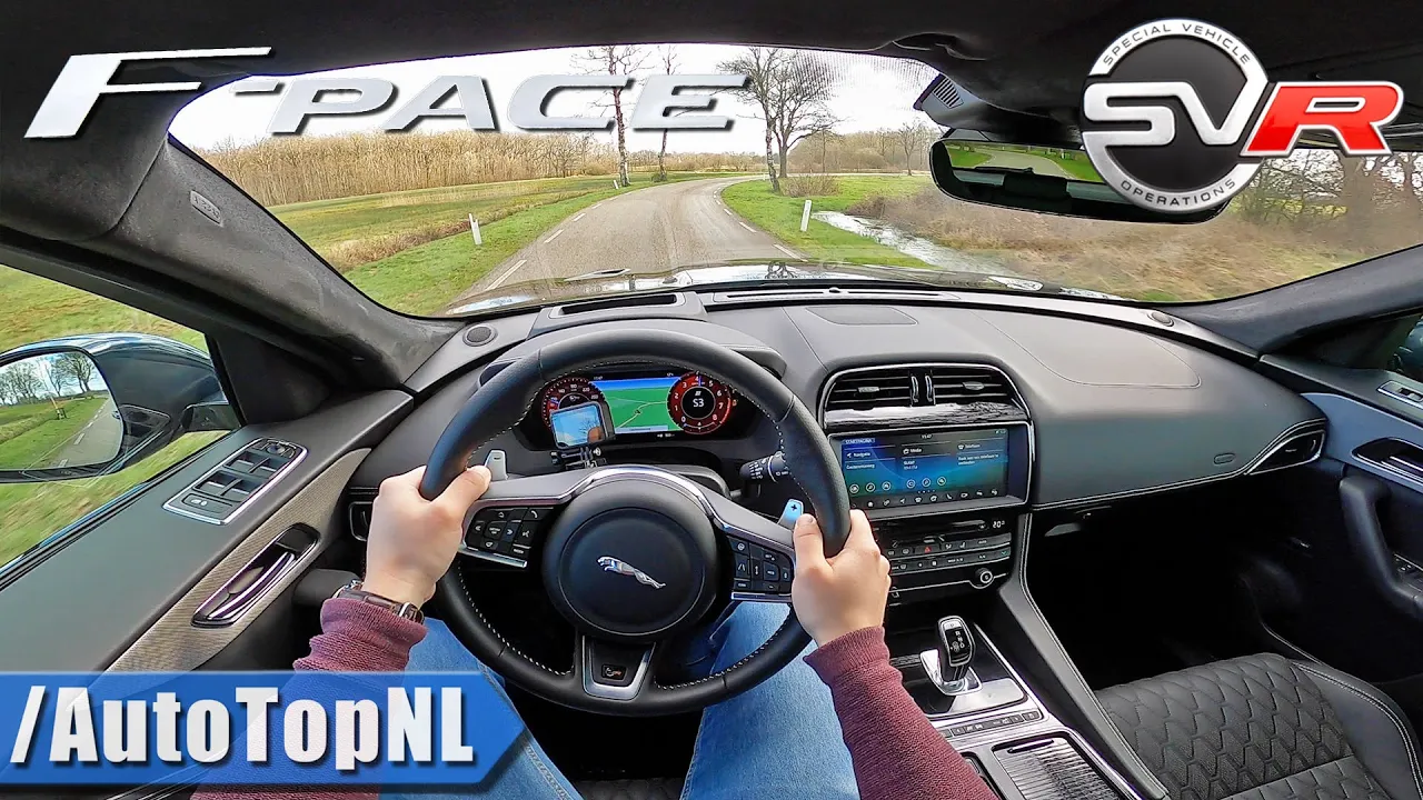 Jaguar F Pace SVR 5.0 V8 Supercharged 550HP POV Test Drive by AutoTopNL
