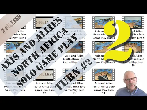 Axis and Allies North Africa Solo Game Play: Part 2