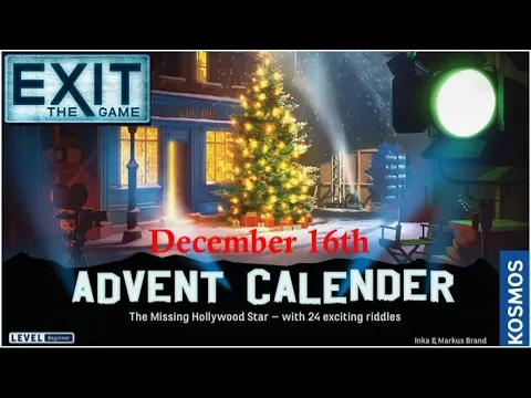 Exit The Game: The Missing Hollywood Star - December 16th