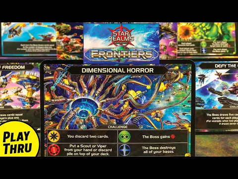 STAR REALMS FRONTIERS Solo Playthrough versus the Dimensional Horror