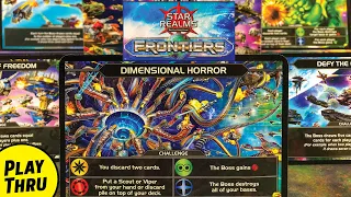 STAR REALMS FRONTIERS Solo Playthrough versus the Dimensional Horror