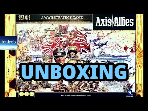 Axis & Allies: 1941 Board Game | Unboxing (No Talking)