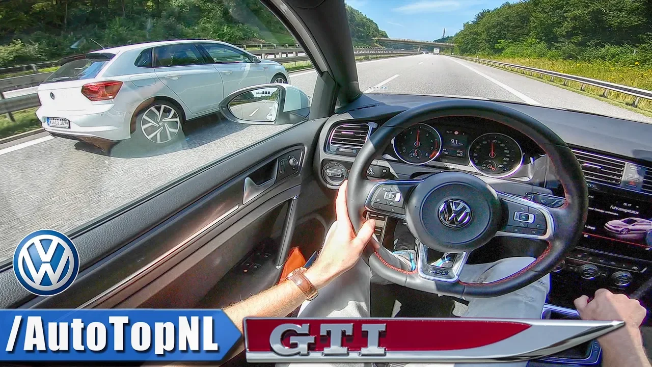 2018 VW Golf 7 GTI MANUAL | POV Test Drive w/ Polo GTI on ROAD & AUTOBAHN by AutoTopNL