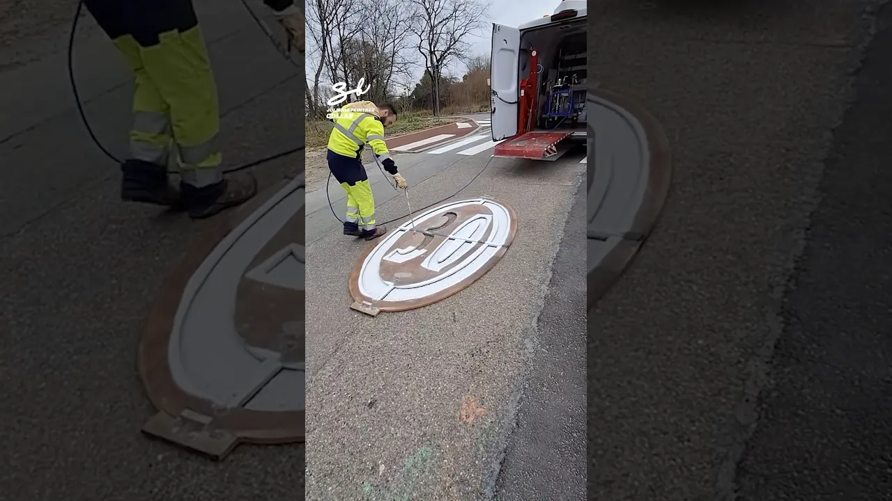 Painting Road Signs! 🎨 #roads #painting #cars