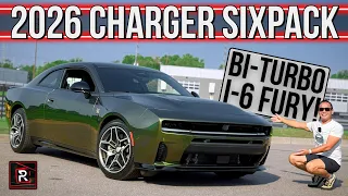 The 2026 Dodge Charger SIXPACK Scat Pack Is A Proper Muscle Car With Twin-Turbo I-6 Fury